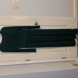 Maxi emerald green dress